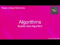 Decision 1 Year 1 Bubble Sort Algorithm