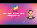 How to Render HTML Template Files in Django Project Kundan Kumar