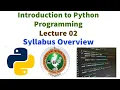 syllabus of python programming language VTU first year BE
