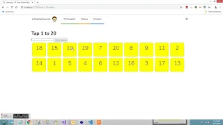 Count 1-20 Javascript Mini Game Free Source Code