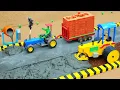 Download Lagu Mini Tractor Carrying Bricks Stuck on Dirt Road | Self Rescue \u0026 Road Repair@DIYMachinery