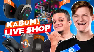 LIVE SHOP + PROMOÇÕES E CUPONS no MAIOR SITE de TECNOLOGIA E GAMES do BRASIL! 🔥🔥 #kabum