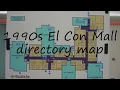 How to pronounce 1990s El Con Mall directory map in Spanish