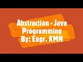 Abstraction - Java Programming