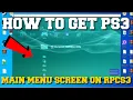 RPCS3 EMULATOR HOW TO BOOT UP PS3 MAIN MENU SCREEN STEP BY STEP SETUP GUIDE TUTORIAL