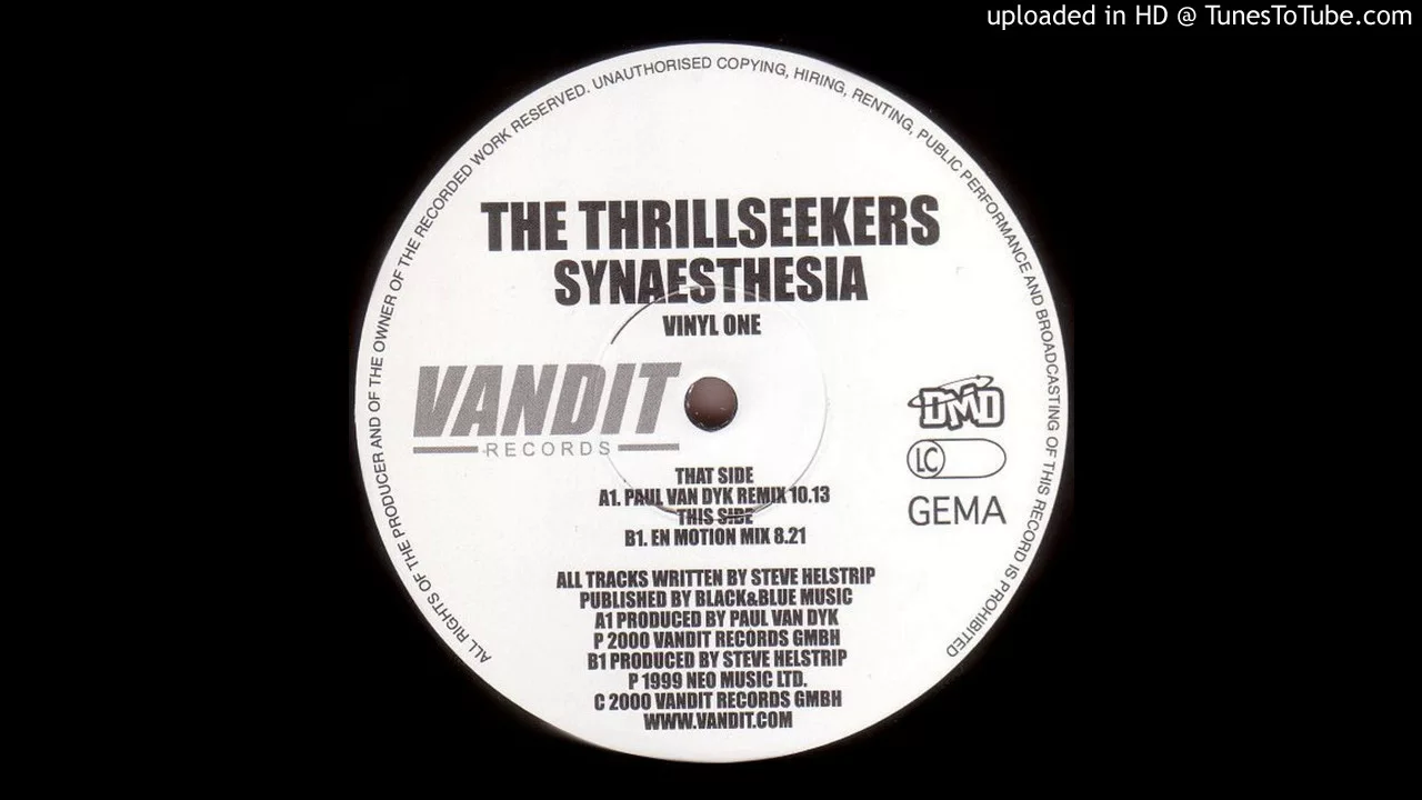 The Thrillseekers - Synaesthesia (Paul Van Dyk Remix)