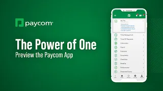 The Power of One the Paycom App