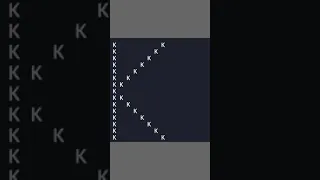 Print Alphabet K using for loop in java language