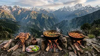 Chicken cooking at himalayas 1st time ever 