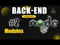 Modules in Node js Backend Mastery with Node js In Hindi Death Code