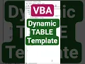 Excel VBA Macro Auto-Create a Dynamic Weekly Sales Table from Any Cell