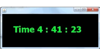 Making a Digital Clock in java Netbeans Part