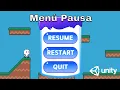 Como crear un menu de pausa en Unity Como pausar un juego en Unity