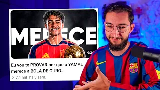 Eu vou te PROVAR por que o YAMAL merece a BOLA DE OURO...