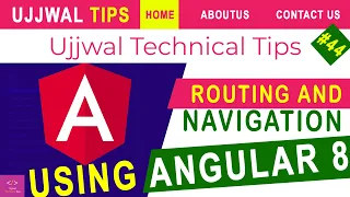 Angular 8 Tutorial - 44 Routing and Navigation Example Create Routing Navigation and Inner Pages