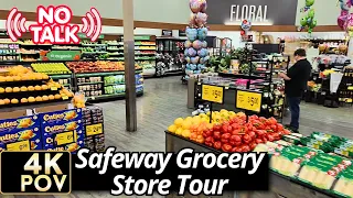 Safeway Grocery Store Full Walkthrough Tour Ambient 4K POV Monday Morning No Commentary