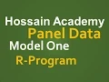 Panel Data Model One R Software