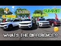 2023 Jeep Grand Cherokee Comparison of Altitude Limited Overland and Summit