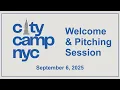 Download Lagu CityCamp NYC 2025 - Welcome \u0026 Pitching Session