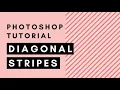 Diagonal Stripe Pattern - Photoshop Tutorial
