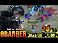 Download Lagu 24 Kills!! Granger Crazy Critical Damage!! - Build Top 1 Global Granger ~ MLBB