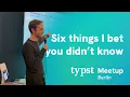 Six Things I Bet You Didn t Know About Typst Laurenz Madje Typst Meetup