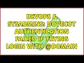 DevOps SysAdmins Dovecot Authentication failed if trying login with domain