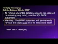 Topic 03 Part 09 - Deleting Database Objects and Constraints with the SQL DROP Statement
