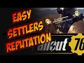 Fallout 76 EASY MODE Settler Reputation for A Solid Foundation trophy achievement