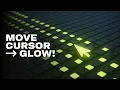 ASMR Coding Grid Hover Glow Effect with HTML CSS Javascript