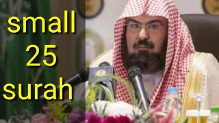 Download last 25 small surah of quran qari Sheikh Abdul Rahman al sudais MP3