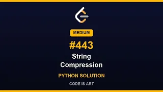 Leetcode 443 String Compression in Python Python Leetcode Python Coding Tutorial Python ASMR