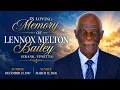 Thanksgiving Service for the Late Lennox Melton Bailey May 24 2026 Bottom Road S D A