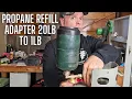 Propane Refill Adapter for 1 lb Tanks 20lb to 1lb Propane Adapter
