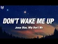 Download Lagu Jonas Blue, Why Don't We - Don’t Wake Me Up (Lyrics)