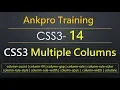 CSS3 14 - CSS3 Multiple Columns Create column layout in the web pages Multiple Column Properties
