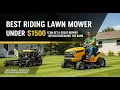 TOP 5 Best Riding Lawn Mower Under 1500 2026 Cheap Riding Lawn Mowers You Can Buy