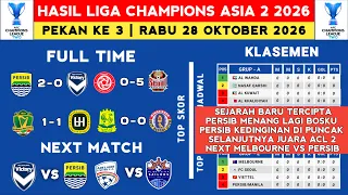 Hasil Liga Champions Asia 2 2026 - Persib vs Melbourne - Klasemen Liga Champions Asia 2 2026