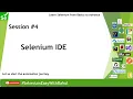 Selenium Automation Session - Selenium IDE