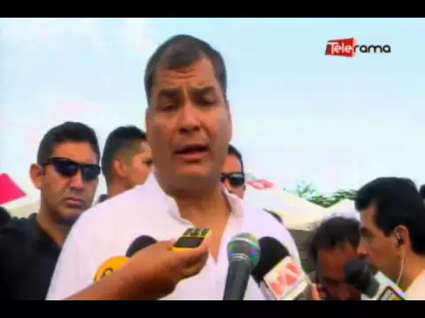 Presidente Correa recorrió Pedernales y Portoviejo