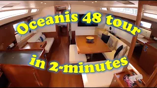 2 min Boat tour – Beneteau Oceanis 48