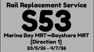 TEL Rail Replacement Service S53 Hyperlapse D1