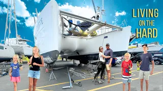 Our Boat is in PIECES – Living in a Boatyard with Kids (85)