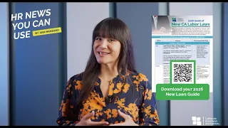 HR News You Can Use 2026 California Labor Laws on Payroll Wage and Hour
