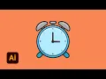 Drawing an Alarm clock Adobe Illustrator CC Speed Vector Art