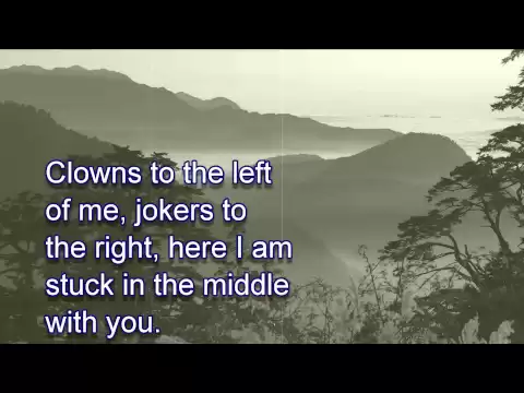 Download MP3 Stealers Wheel ~ Stuck In The Middle With You [LYRICS]