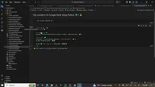 Find Any City Location on Google Earth Using Python Folium Tutorial