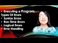 Errors and Exception Handling