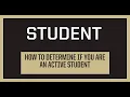 How to Tell if Your Student Status is Active