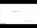 Looping Statements in C 1 - while loop